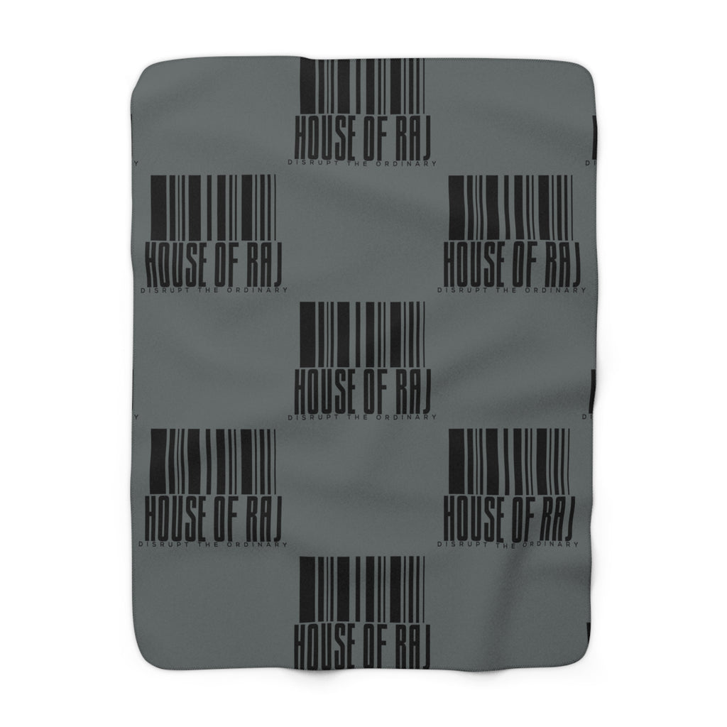 House of Raj “Barcode” Cozy Sherpa Fleece Blanket 🖤