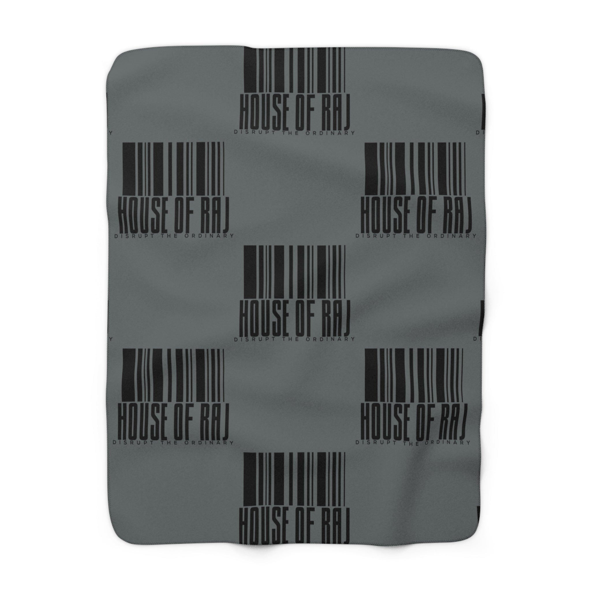 House of Raj “Barcode” Cozy Sherpa Fleece Blanket 🖤