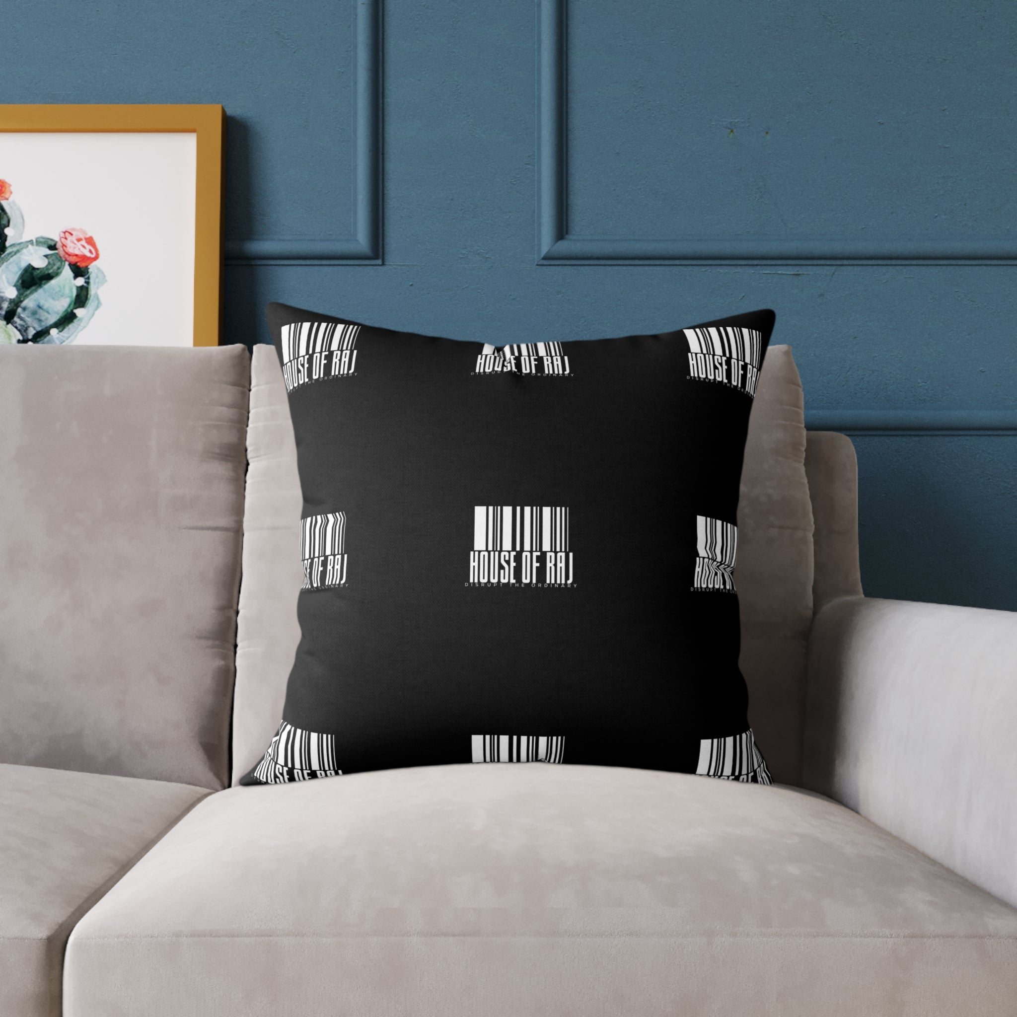 House of Raj “Barcode” Stylish Home Décor Pillow 🖤