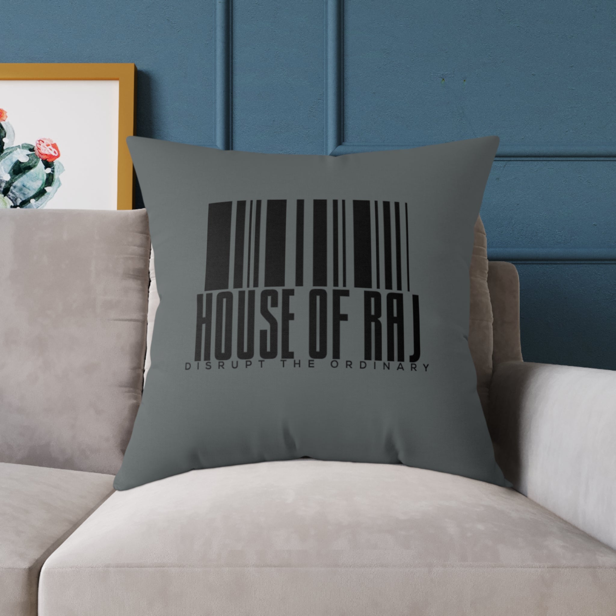 House of Raj “Barcode” Stylish Home Décor Pillow 🖤