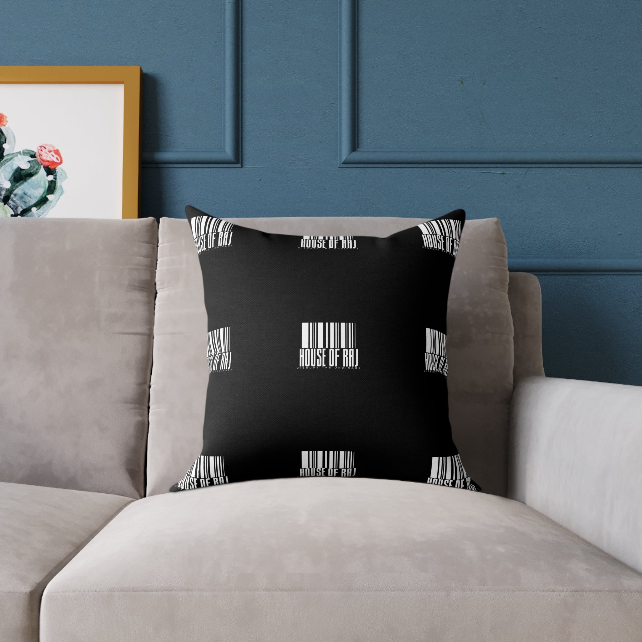 House of Raj “Barcode” Stylish Home Décor Pillow 🖤