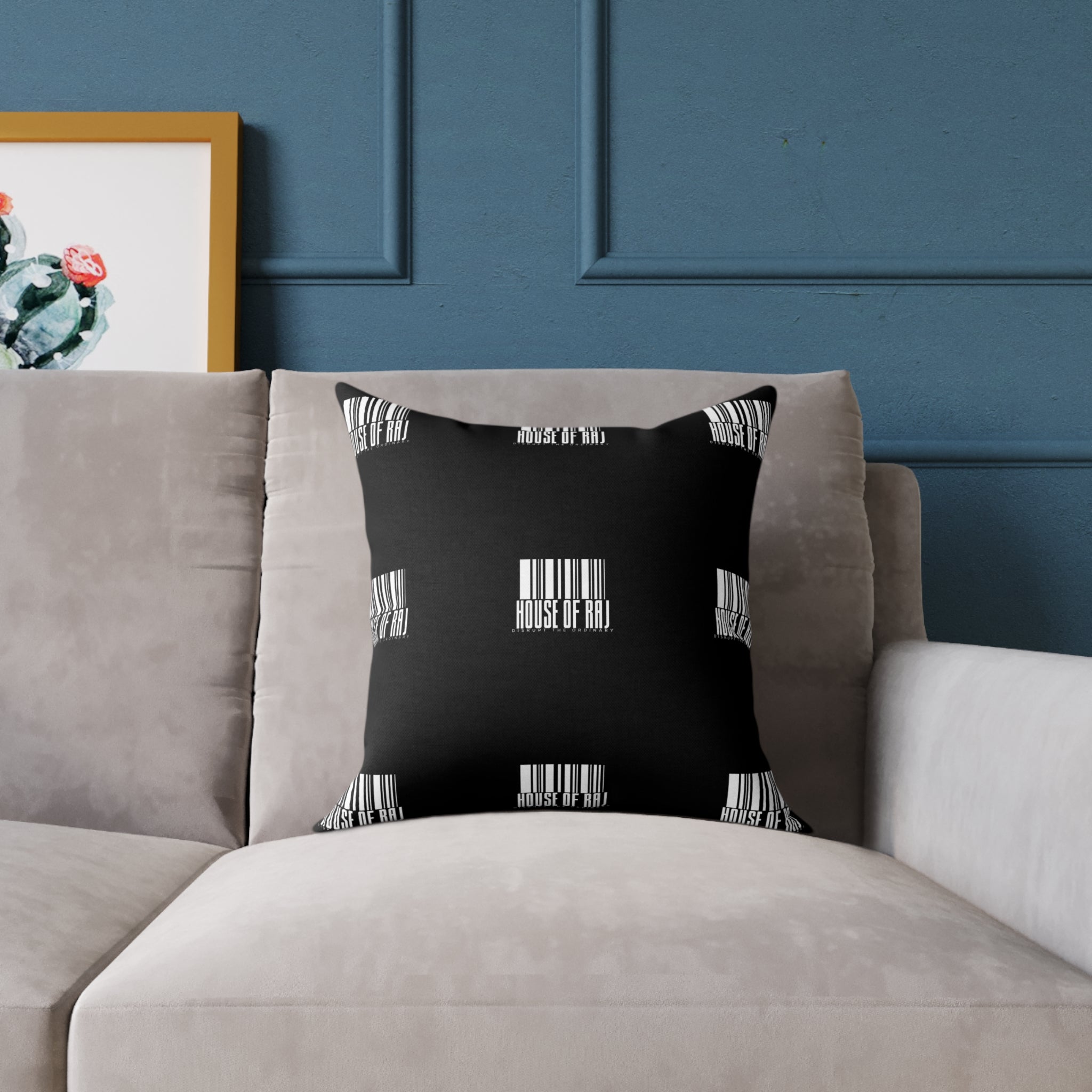 House of Raj “Barcode” Stylish Home Décor Pillow 🖤