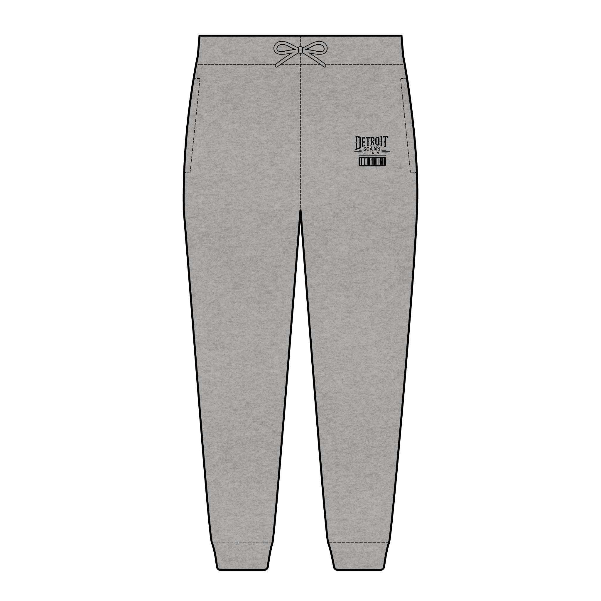House of Raj “Detroit Scans Different” Embroidered Fleece Joggers 🖤