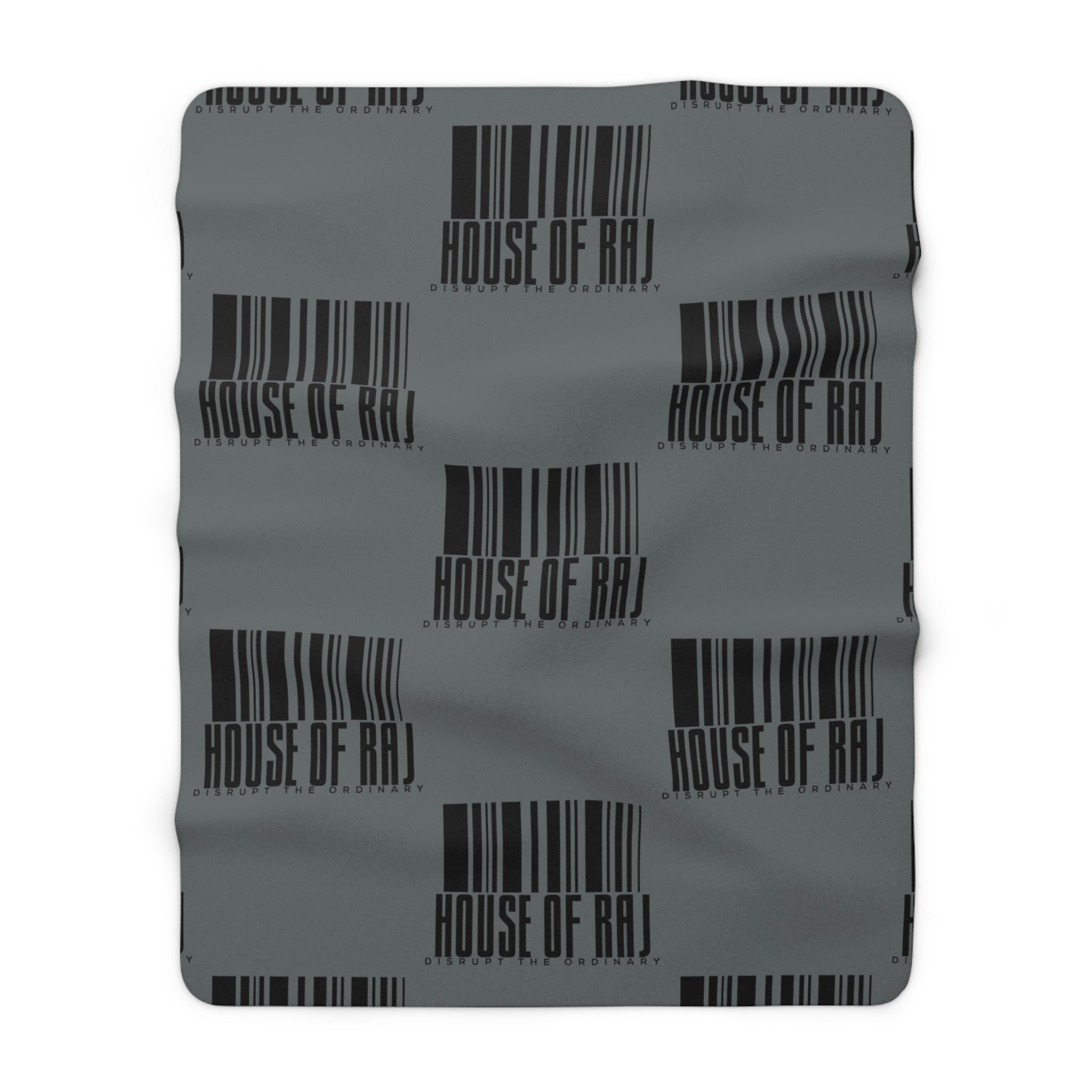 House of Raj “Barcode” Cozy Sherpa Fleece Blanket 🖤